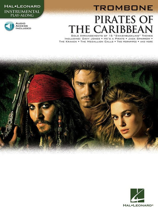 Pirates of the Caribbean — Trombone, Book/Online Audio (Hal Leonard Instrumental Play-Along)