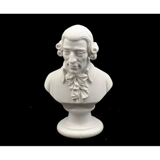 Bust 15cm Crush Marble Haydn - Musician Busts, Recombined Stone with Alabaster & Marble Powder, Detailed Craftsmanship from Volterra