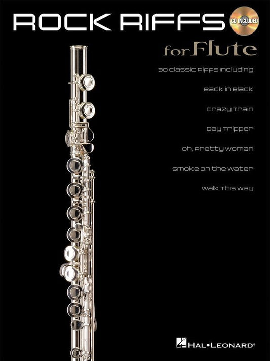 Rock Riffs — Flute, Book/CD (Hal Leonard)