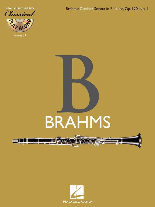 Classical Play-Along: Clarinet Sonata, Op. 120 — Clarinet, Book/CD (Hal Leonard)