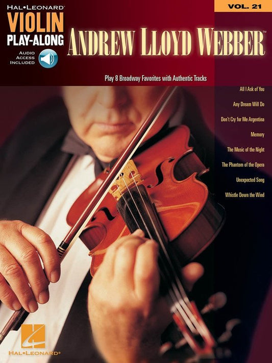 Andrew Lloyd Webber — Violin Play-Along Vol. 21, Book/CD (Hal Leonard)