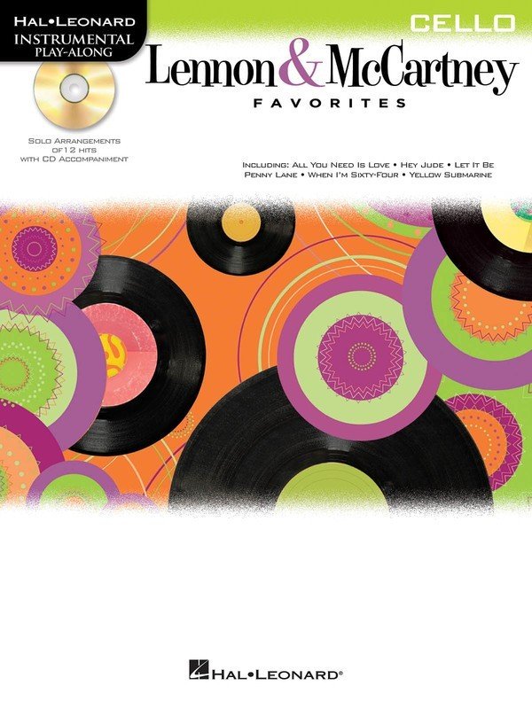 Lennon & McCartney Favorites — Cello, Book/CD (Hal Leonard)