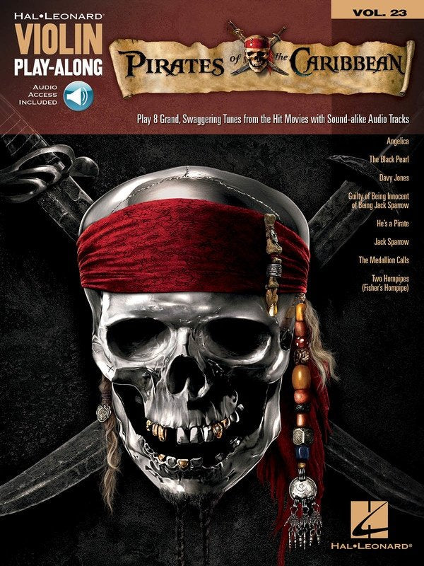 Pirates of the Caribbean — Violin Play-Along, Book/Online Audio (Hal Leonard)