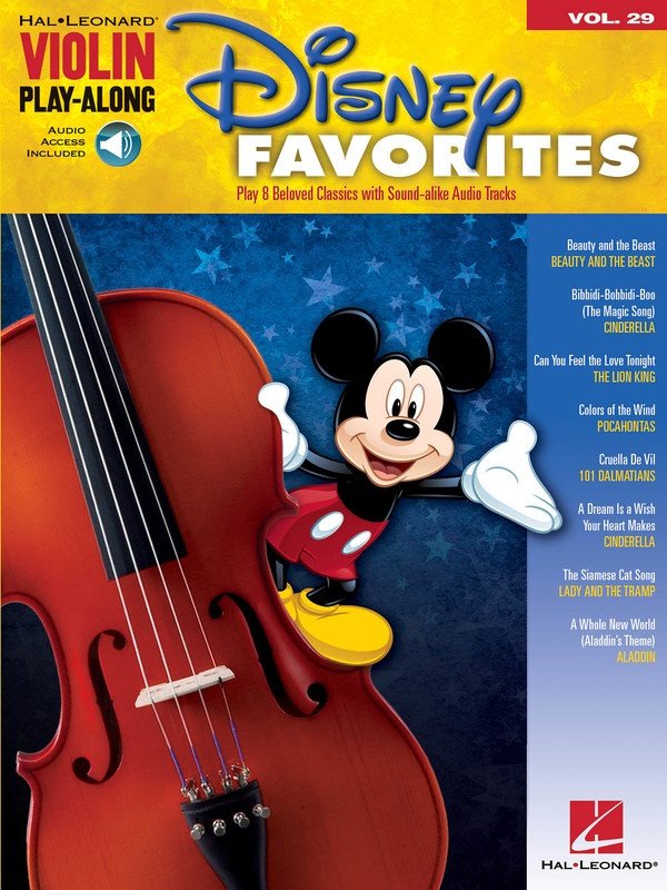 Disney Favorites — Violin Play-Along Vol. 29, Book/Online Audio (Hal Leonard)