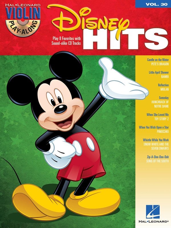 Disney Hits — Violin Play-Along Vol. 30, Book/CD (Hal Leonard)