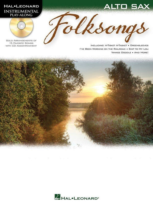 Folksongs — Alto Saxophone, Book/CD (Hal Leonard)