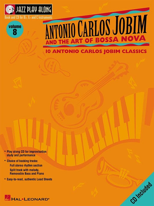 Antonio Carlos Jobim — Jazz Play-Along Vol. 8, Book/CD (Hal Leonard)