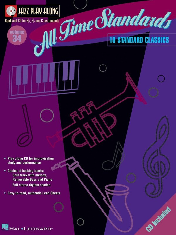 All Time Standards — Jazz Play-Along Vol. 34, Book/CD (Hal Leonard)