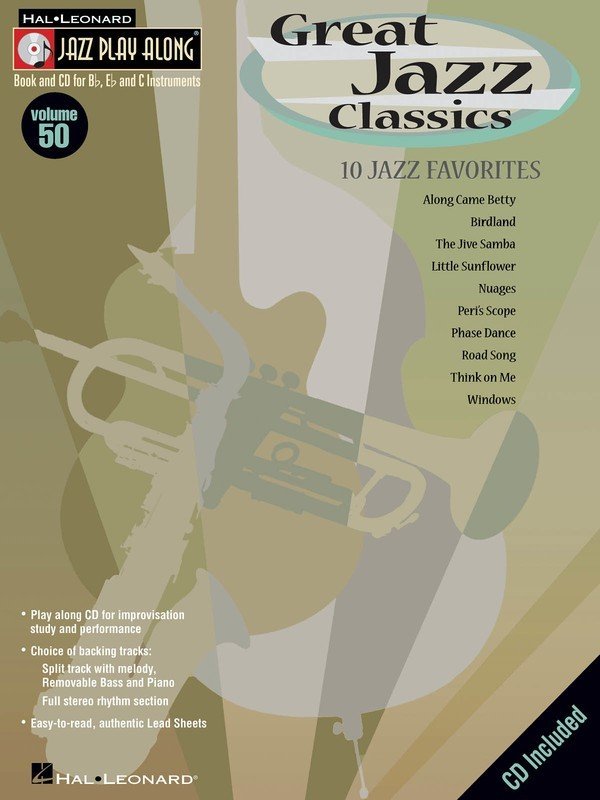 Great Jazz Classics — Jazz Play-Along Vol. 50, Book/CD (Hal Leonard)