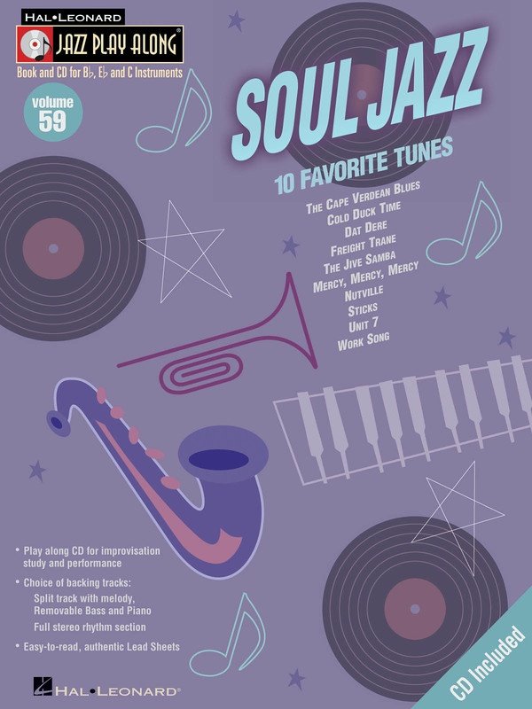 Soul Jazz — Jazz Play-Along Vol. 59, Book/CD (Hal Leonard)