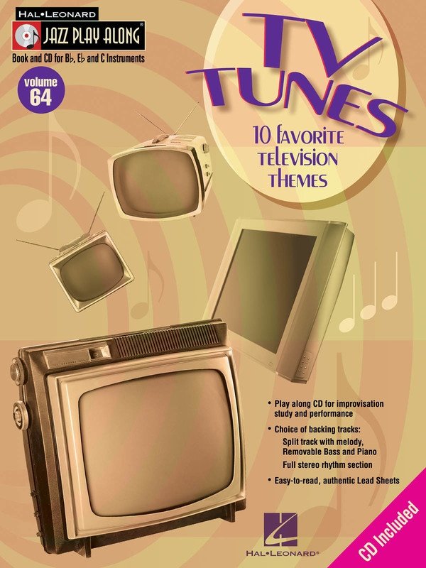 TV Tunes — Jazz Play-Along Vol. 64, Book/CD (Hal Leonard)