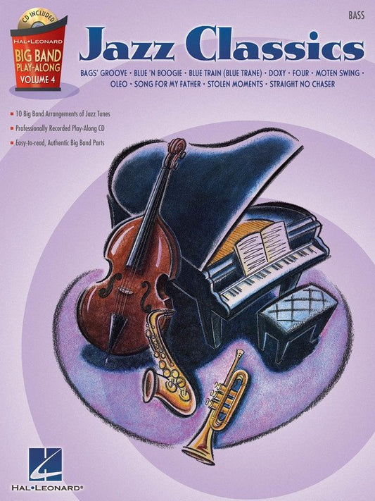 Big Band Play-Along Vol. 4: Jazz Classics — Bass (Hal Leonard)
