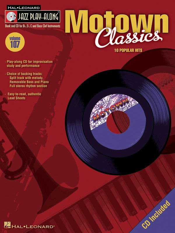 Motown Classics — Jazz Play-Along Vol. 107, Book/CD (Hal Leonard)