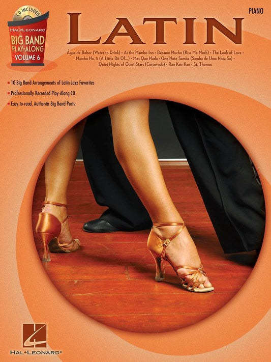 Big Band Play-Along Vol. 6: Latin — Piano, Book/CD (Hal Leonard)