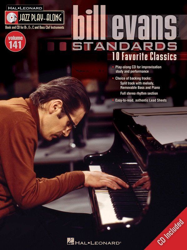 Bill Evans Standards — Jazz Play-Along Vol. 141, Book/CD (Hal Leonard)