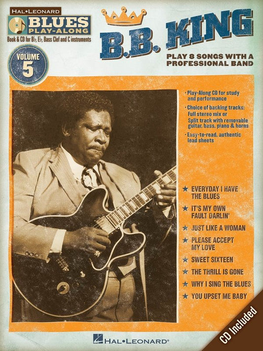 B.B. King Blues — Blues Play-Along Vol. 5, Book/CD (Hal Leonard)