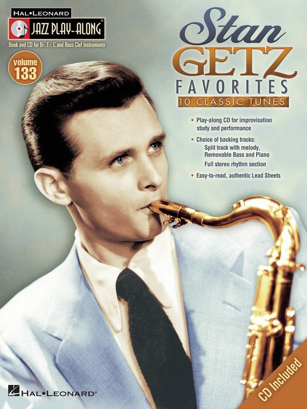 Stan Getz Favorites — Jazz Play-Along Vol. 133, Book/CD (Hal Leonard)