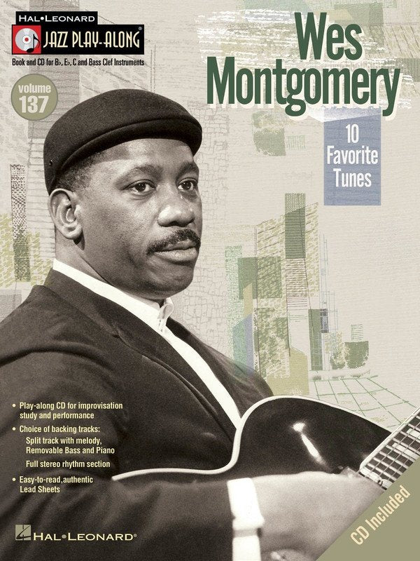 Wes Montgomery — Jazz Play-Along Vol. 137, Book/CD (Hal Leonard)