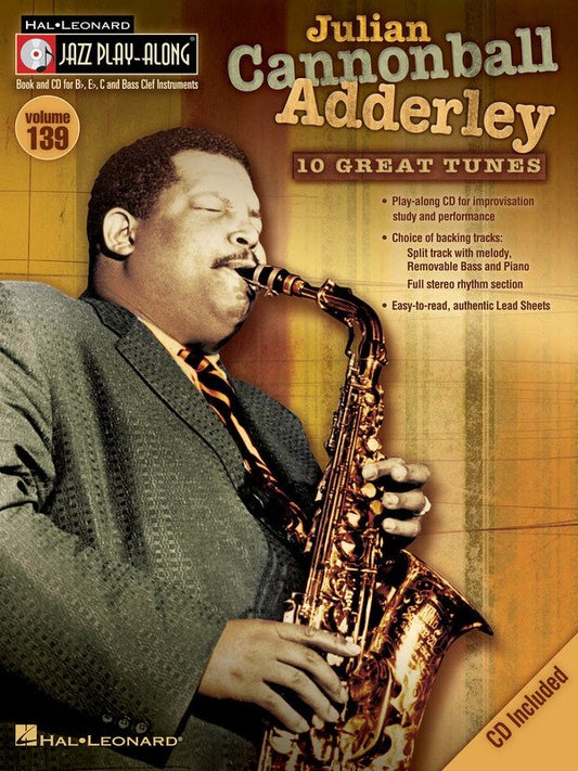 Cannonball Adderley — Jazz Play-Along Vol. 139, Book/CD (Hal Leonard)