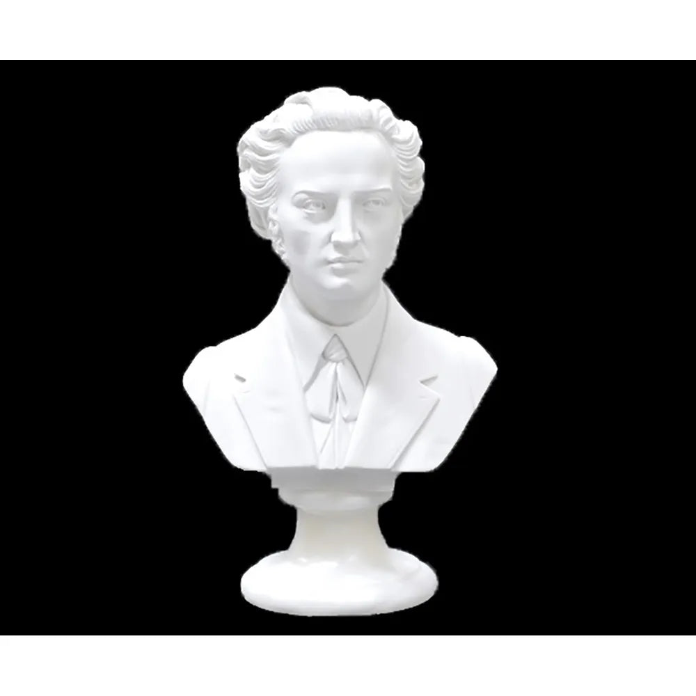 Crushed Marble Chopin Bust 15cm