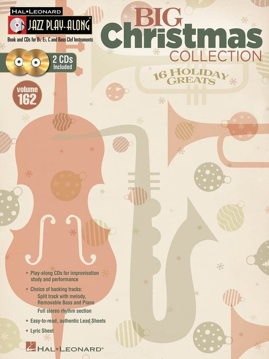 Big Christmas Collection — Jazz Play-Along, Book/2CD (Hal Leonard)