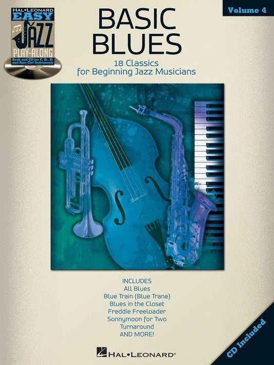 Basic Blues — Easy Jazz Play-Along Vol. 4, Book/CD (Hal Leonard)