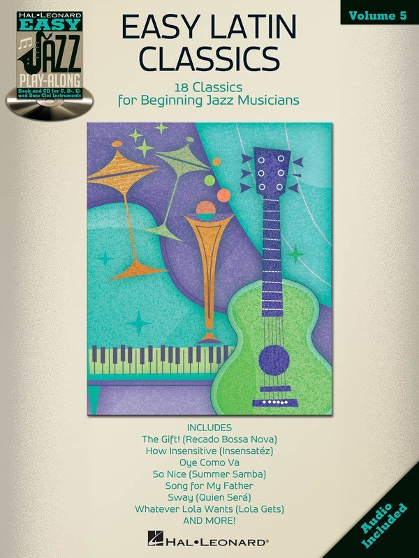Easy Latin Classics — All Instruments, Lead Sheet, Book/CD (Hal Leonard Easy Jazz Play-Along)