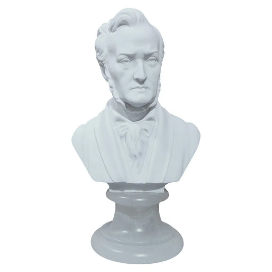 Bust 15cm Crushed Marble Wagner - Musician Bust from Cav. Arnaldo Giannelli, Volterra, Italy