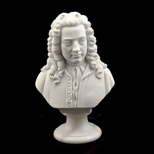 22cm Crushed Marble Composer Bust by Cav. Arnaldo Giannelli