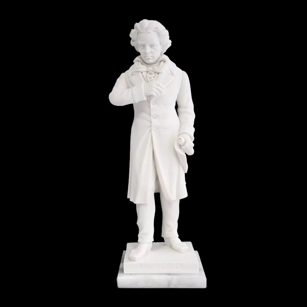 27cm Marble Beethoven Standing Figure