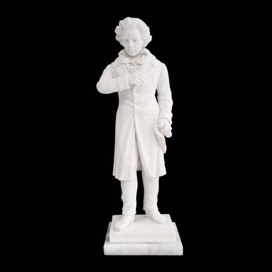 27cm Marble Beethoven Standing Figure