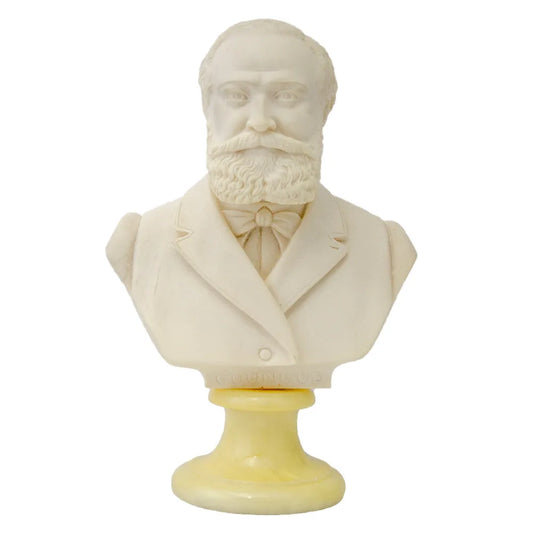 22cm Crushed Marble Gounod Bust by Cav. Arnaldo Giannelli