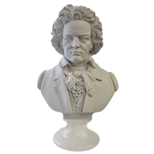 40cm Crushed Marble Beethoven Bust