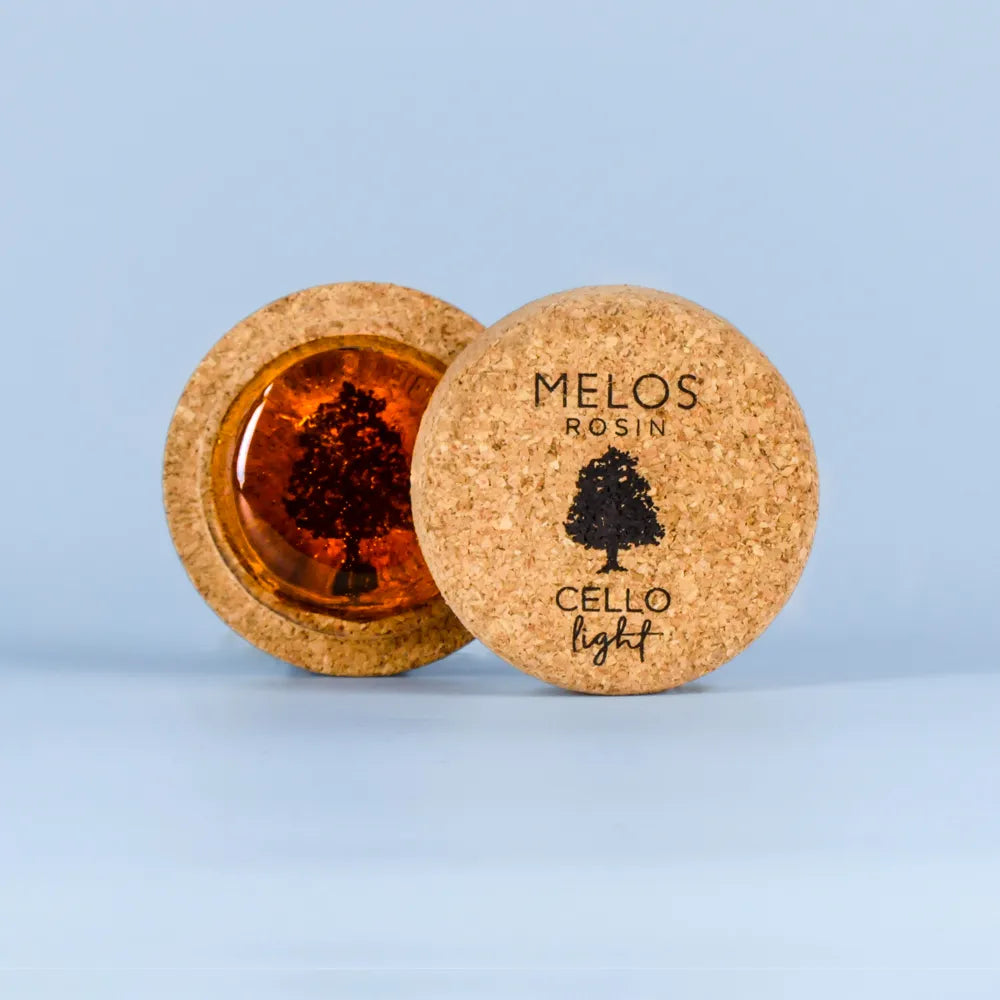 Melos Light Cello Rosin Mini - Handmade, Soft Grip, Warm Sound Quality, High/Medium/Low Frequency, No Dust, High Temp Endurance