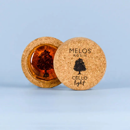 Melos Light Cello Rosin Mini - Handmade, Soft Grip, Warm Sound Quality, High/Medium/Low Frequency, No Dust, High Temp Endurance