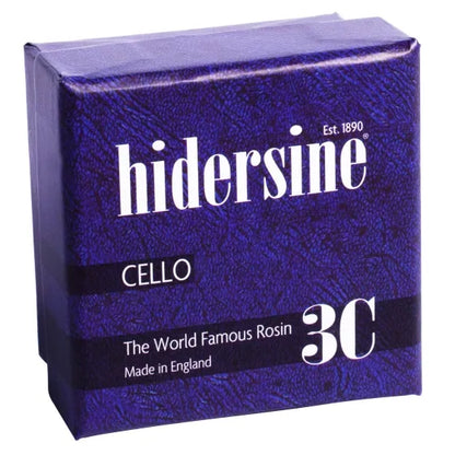 Hidersine 3C Cello Rosin - Medium Cake, Light Amber, Grip Profile #4, 20g, Artisanal, Suitable for All Players, Made in England