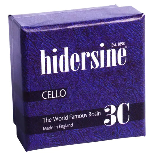 Hidersine 3C Cello Rosin - Medium Cake, Light Amber, Grip Profile #4, 20g, Artisanal, Suitable for All Players, Made in England