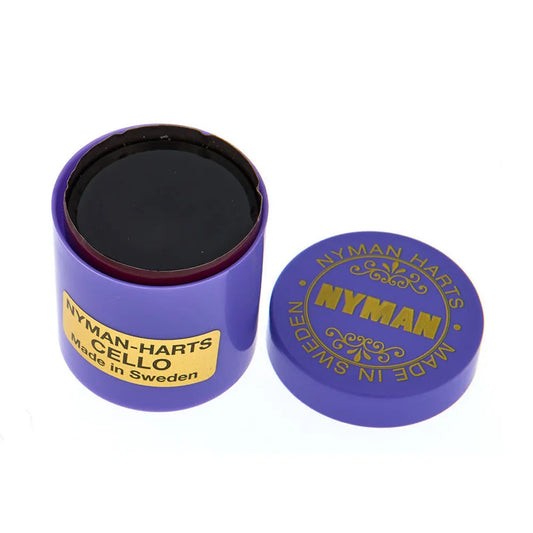 Nyman Professional Cello Rosin - All-Weather Medium to Hard Cake in Plastic Container
