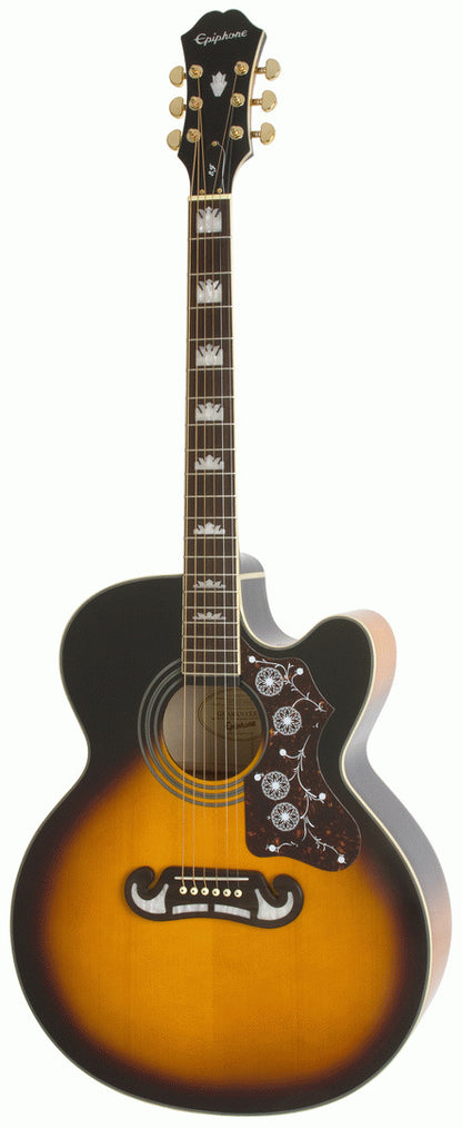 EPIPHONE EJ200SCE Studio Jumbo Acoustic Guitar Vintage Sunburst