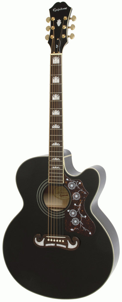 EPIPHONE EJ200SCE BK Jumbo Acoustic Guitar