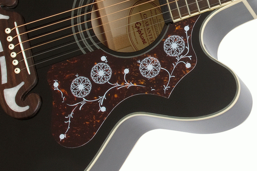 EPIPHONE EJ200SCE BK Jumbo Acoustic Guitar — view 3