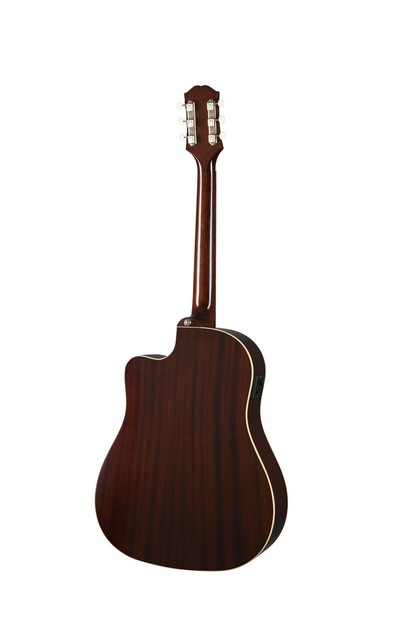 Epiphone J45 EC Acoustic Guitar Aged Vintage Sunburst Gloss w/ Pickup & Cutaway — view 3