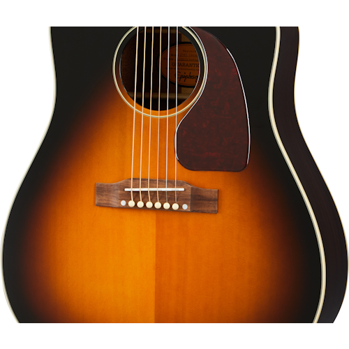 Epiphone J45 EC Acoustic Guitar Aged Vintage Sunburst Gloss w/ Pickup & Cutaway — view 2