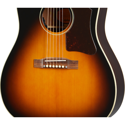 Epiphone J-45 Acoustic Guitar w/ Pickup (Aged Vintage Sunburst Gloss) — view 2