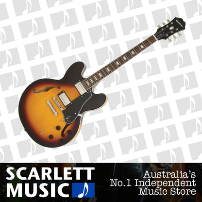 Epiphone ES-335 Semi Hollowbody Electric Guitar Vintage Sunburst — view 2