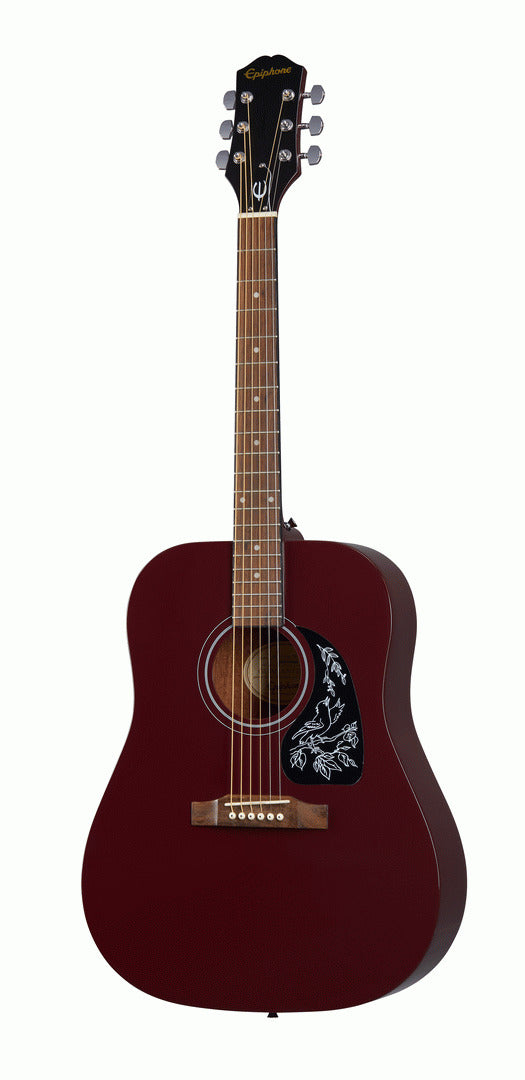 Epiphone Starling Square Shoulder Dreadnought Wine Red