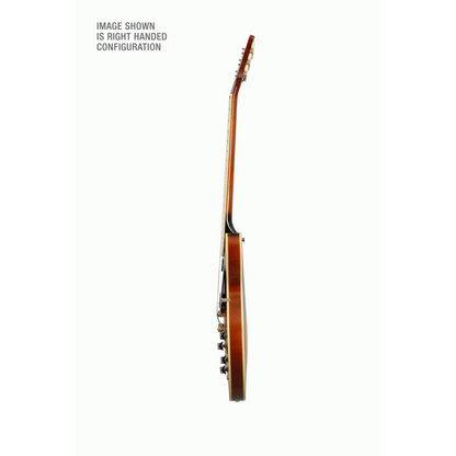 Epiphone ES335 Left Handed Vintage Sunburst Semi-Hollow Guitar — view 2