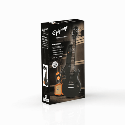 Epiphone Les Paul LP Special E1 Electric Guitar Pack Ebony w/ Orange Crush 12 Amp & Bag & Lead — view 6