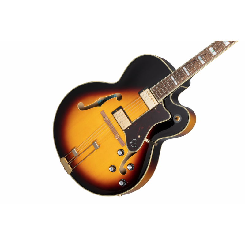 Epiphone Broadway Hollowbody Jazz Guitar - Vintage Sunburst — view 2