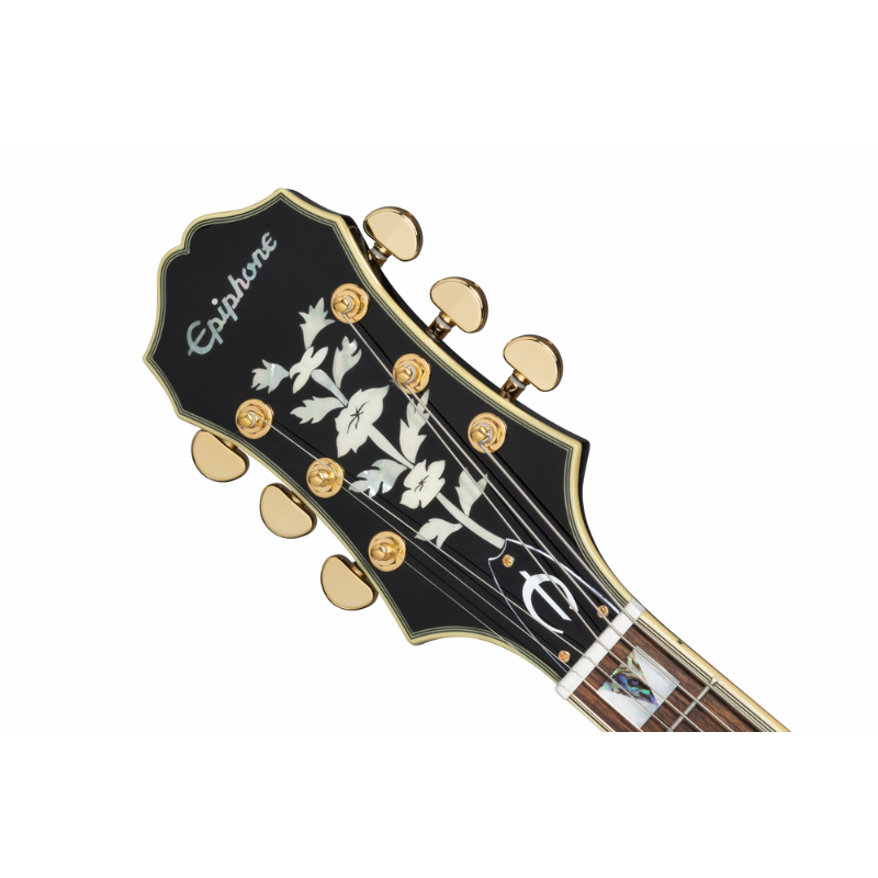 Epiphone Broadway Vintage Sunburst Left-Handed Hollowbody Jazz Guitar — view 6